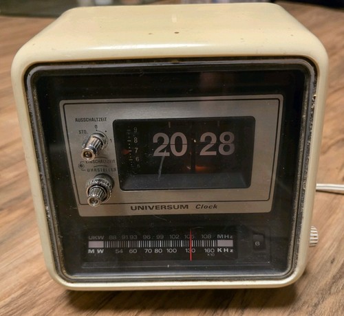 Klappzahlen radio wecker tisch - klappzahlen,